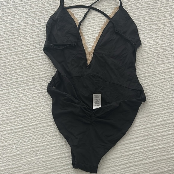 Blue Life bathing suit open back with crochet detail great for festival season - Picture 3 of 4